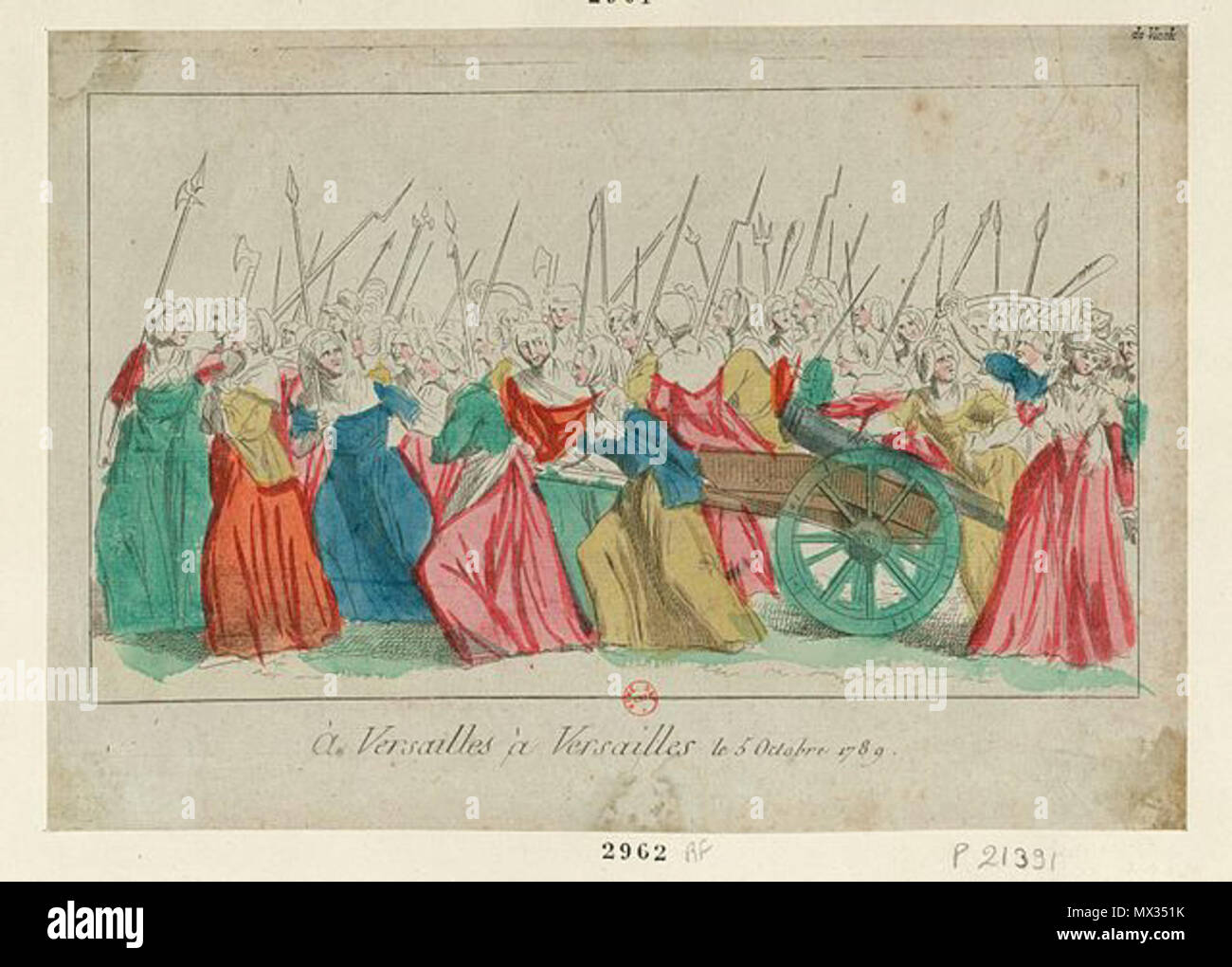 22 A Versailles, à Versailles 5 octobre 1789 Banque D'Images