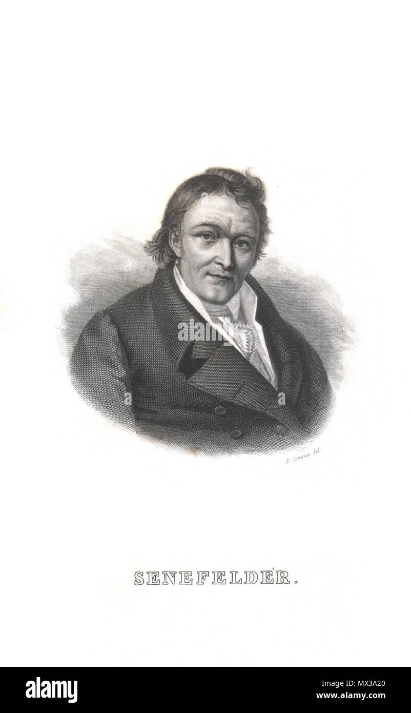 . Alois Senefelder, l'inventeur de la lithographie . Date inconnue. Inconnu 40 Alois Senefelder 1 Banque D'Images