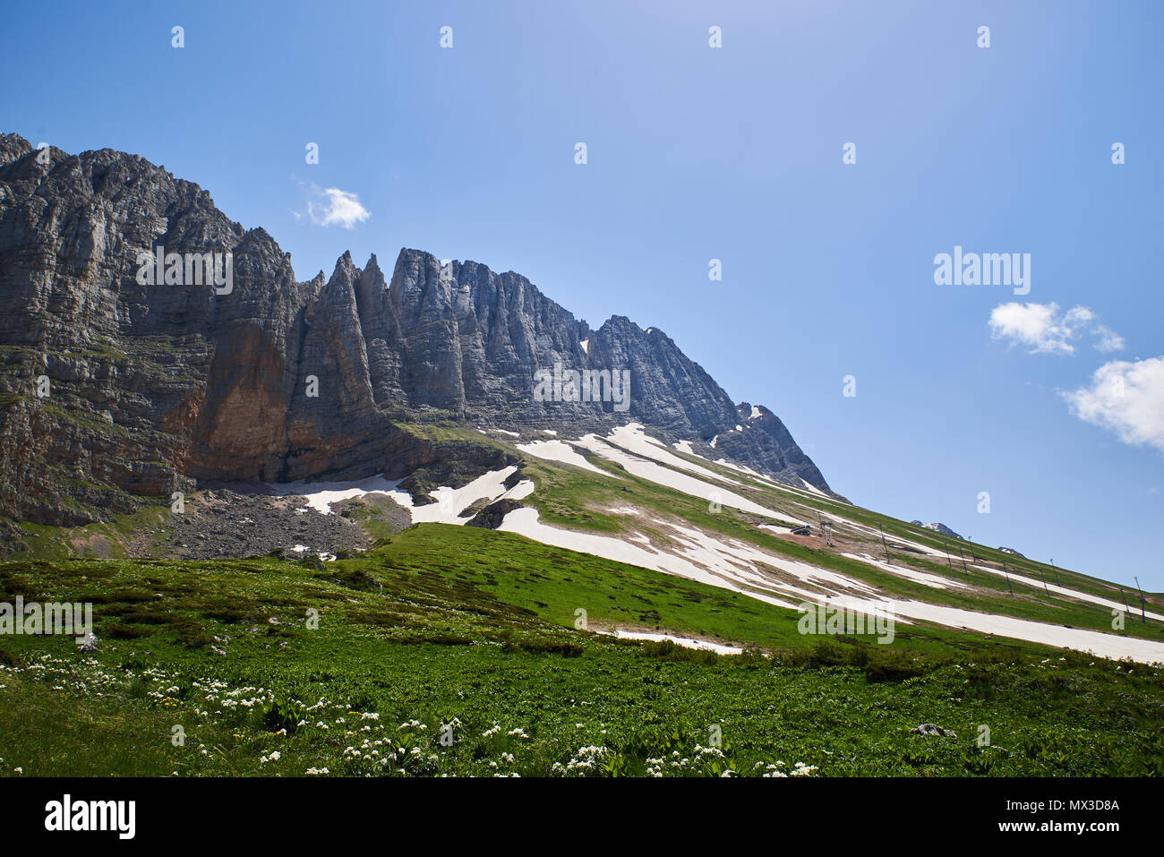 Mont Fisht, Nord du Caucase, en Russie. Banque D'Images
