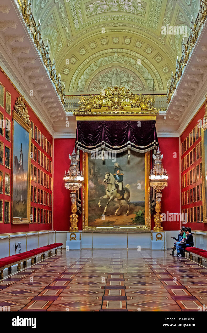 La guerre de 1812 Gallery l'ermitage Saint-Pétersbourg Russie Banque D'Images