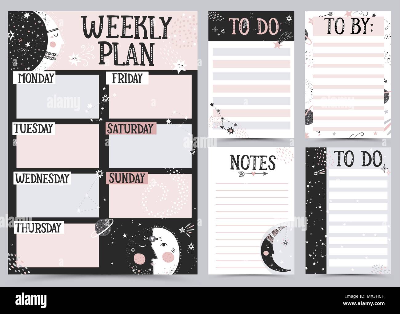 Vecteurs et illustrations de Planning semaine horaire en téléchargement  gratuit