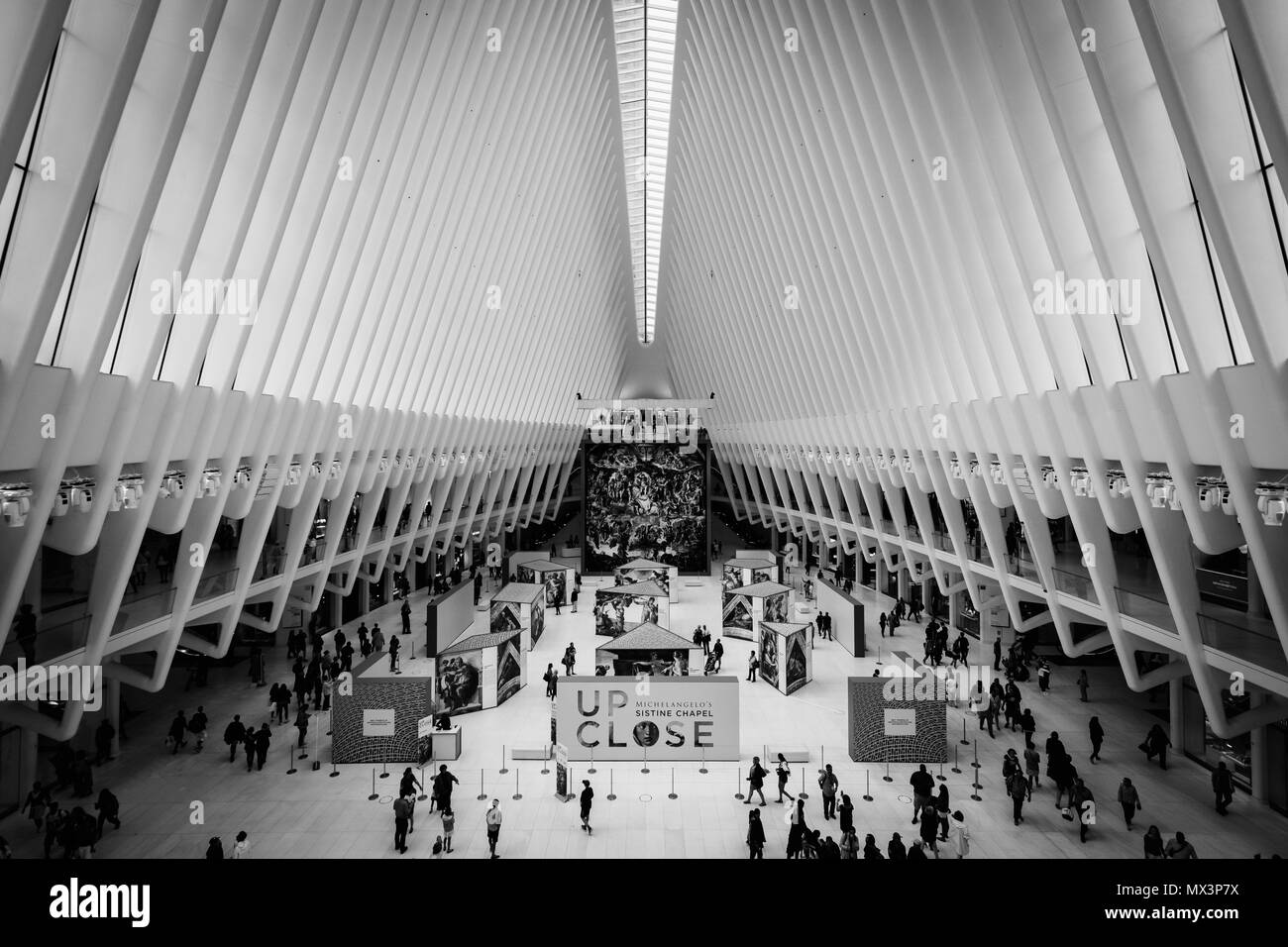 L'Oculus, au World Trade Center à Manhattan, New York City. Banque D'Images