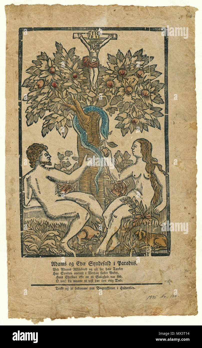 26 Adams og Evae Paradiis je Skabelse85 objet Banque D'Images