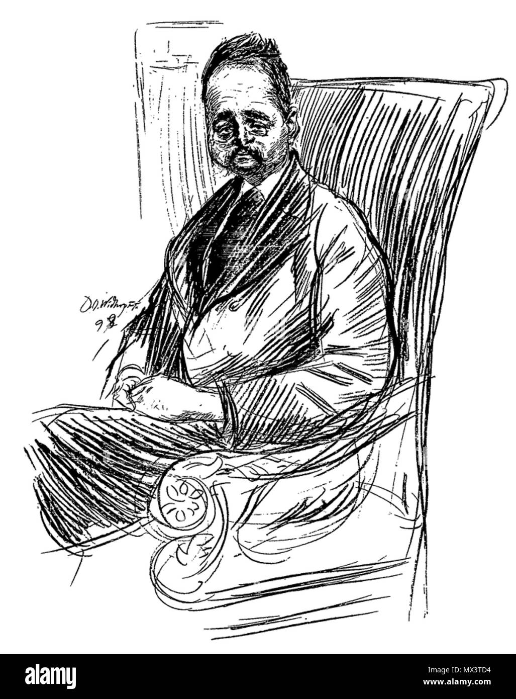 28 Adolphe Retté par Widhopff Banque D'Images