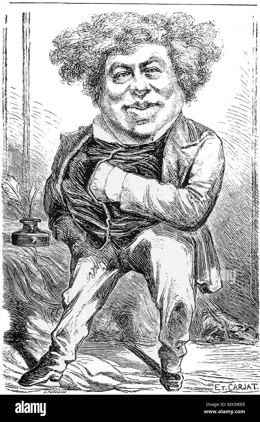 . Alexandre Dumas (père) . Etienne Carjat Alexandre Dumas 11 37 Banque D'Images