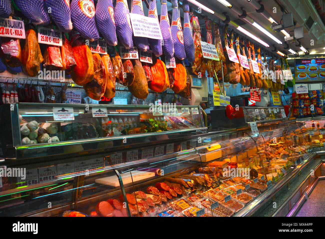 Museo del Jamon, Musée de Cham, Madrid, Espagne Banque D'Images