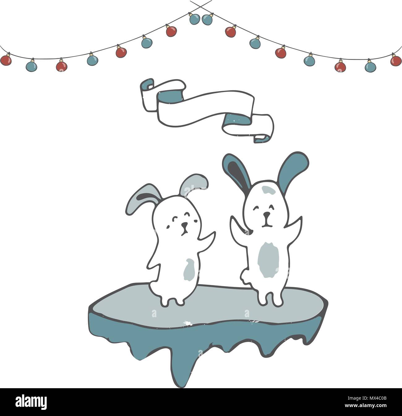 L'ours polaire sur la banquise vector Illustration de Vecteur