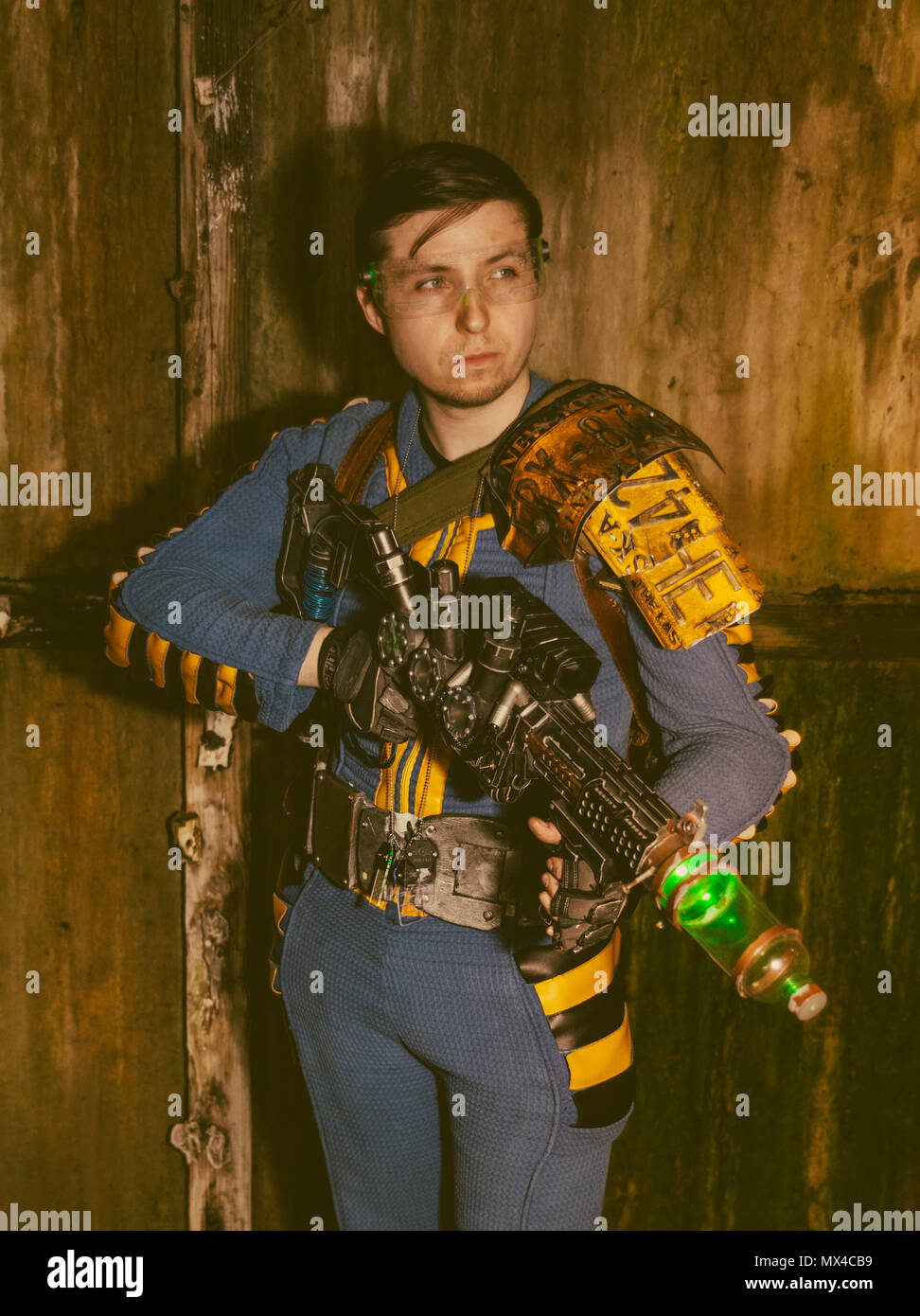 Vault dweller Fallout 76 du jeu de Bethesda Fallout Banque D'Images