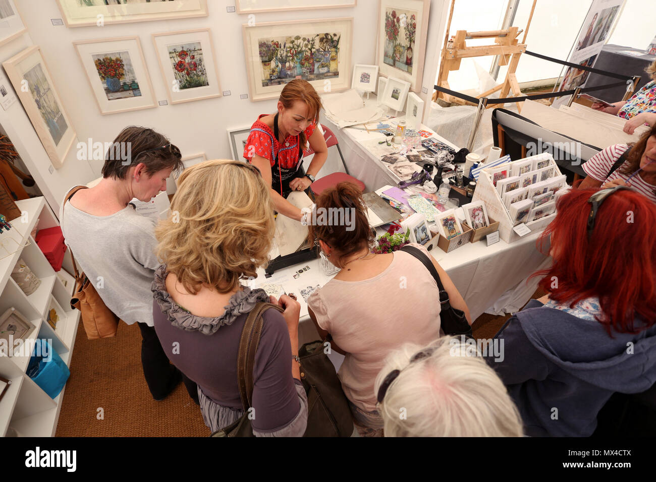 Vues générales du doyen de l'Ouest et de l'Artisanat Arts Festival à Chichester, West Sussex, UK. Banque D'Images