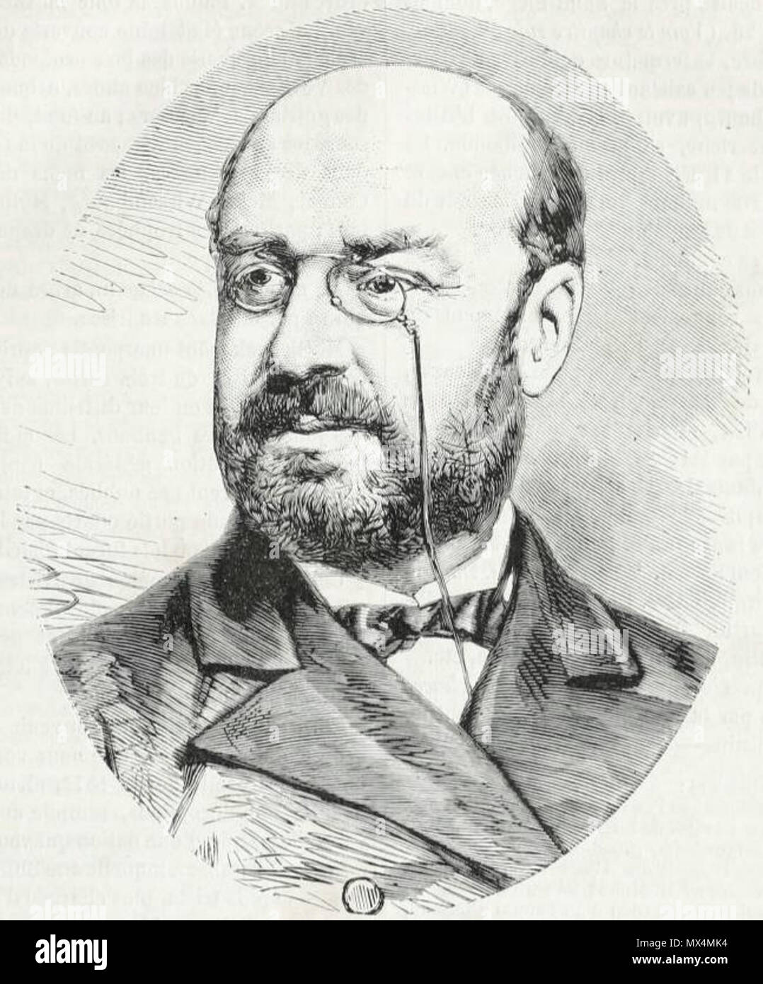 . 'M. de Fortou, ministre des Travaux publics.' . 1874. Inconnu 72 Bardi de Fourtou, Oscar Banque D'Images