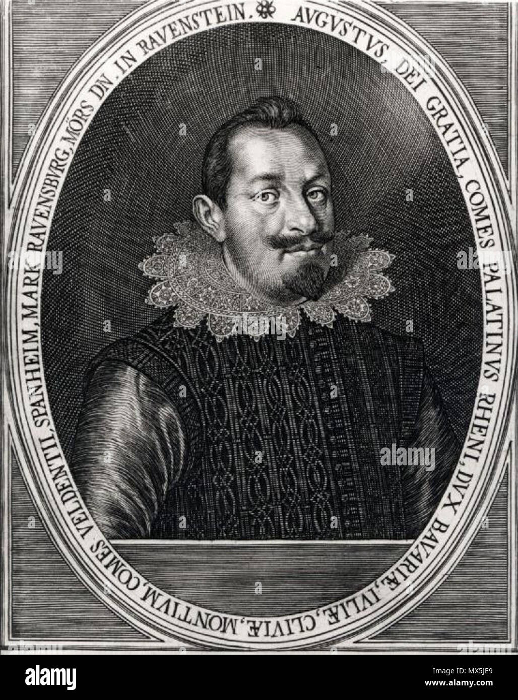 . Deutsch : Pfalzgraf Août, Kupferstich Kilianus Lucas von (1579-1637), 1621. 22 février 2013, 19:02:31. Lucas Kilianus (1579-1637) 64 August von Pfalz-Sulzbach Banque D'Images
