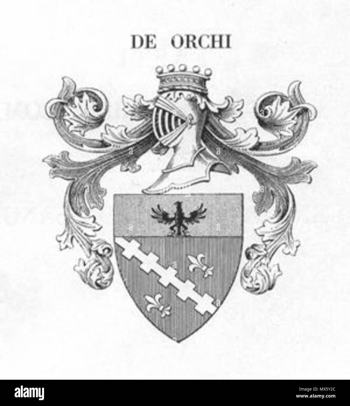 156 de' ORCHI-stemma araldico2 Banque D'Images