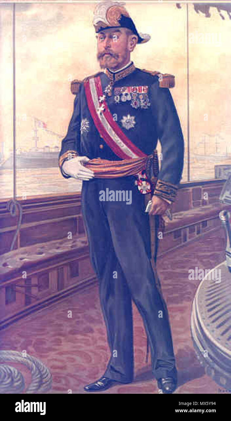 . Caricature de Vice-amiral Caillard. 1905. Jean Baptiste Guth 108 Le Vice-amiral Caillard Vanity Fair 20 Juillet 1905 Banque D'Images