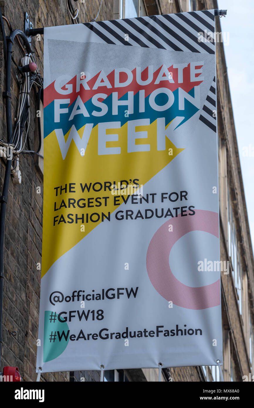 Londres, Royaume-Uni. 3 juin 2018, la Semaine de la mode d'études supérieures,2018 London, UK L'affichage à l'Old Truman Brewery . Ian Davidson Crédit/Alamy Live News Banque D'Images