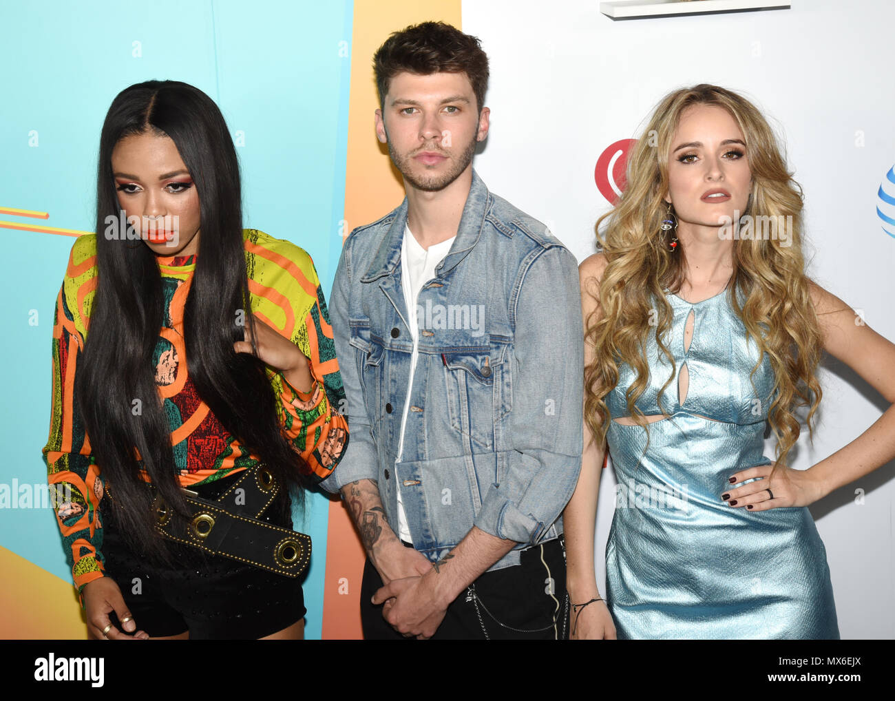 Los Angeles, USA. 09Th Juin, 2018. Carvena Jones, James Graham et Stephanie Zelaya arrive pour l'iHeartRadio RADIO KIIS FM Wango Tango par AT&T à la Banc de Californie Stadium le samedi, Juin 2, 2018 à Los Angeles, Californie. Crédit : l'accès Photo/Alamy Live News Banque D'Images