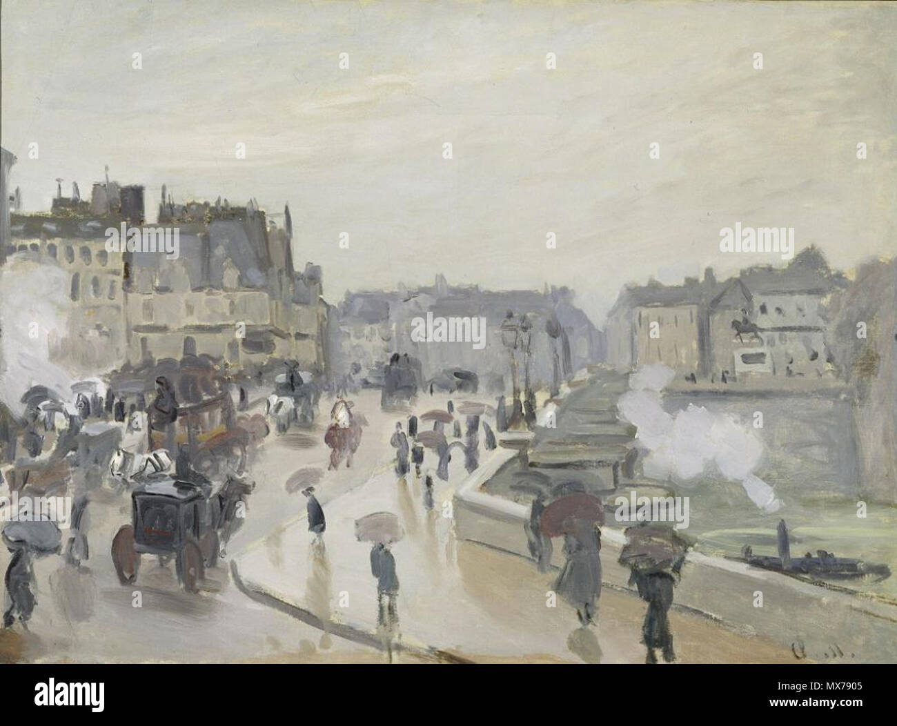 . Le Pont Neuf . 133 1871 Claude Monet Le Pont Neuf Banque D'Images