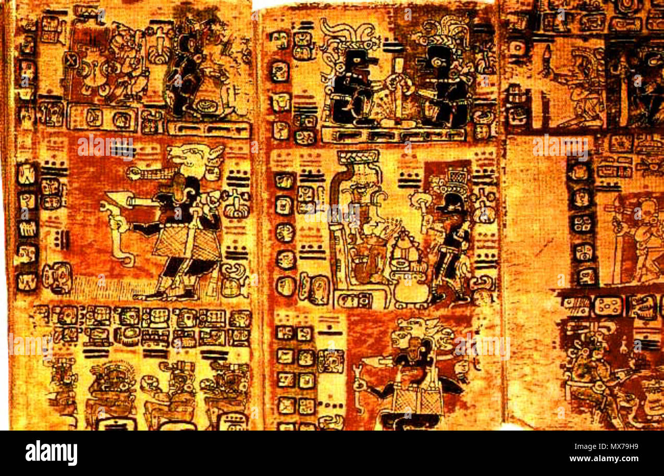 137 Codex Tro-Cortesianus Banque D'Images