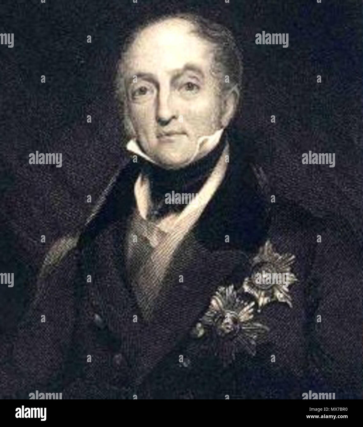 . 1830 Engaving de Sir w:Gore Ouseley . 1830. 151 Inconnu D02b 10 144-1830-Engraving-Sir image ebay-Gore-Ouseley-Bart Banque D'Images