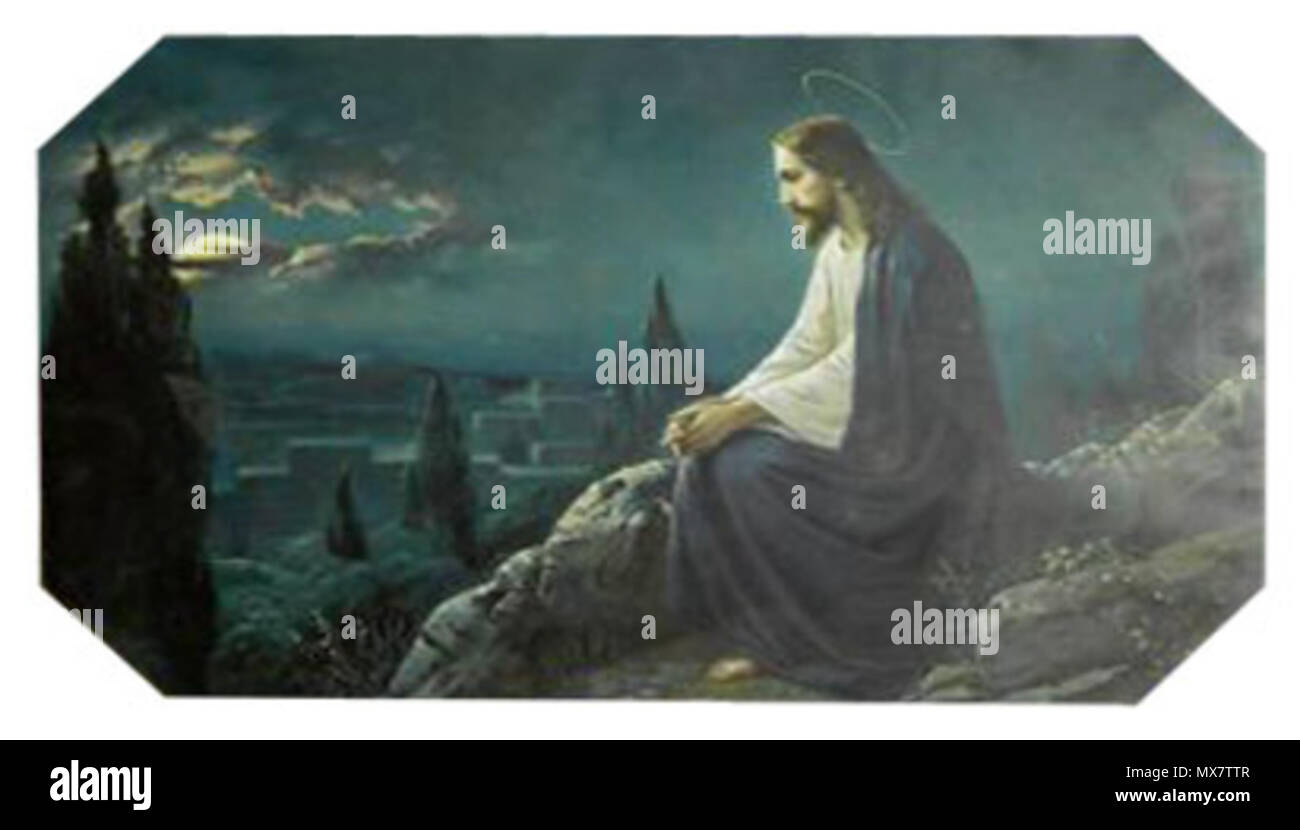 325 Josef Untersberger - Christus am Ölberg Banque D'Images