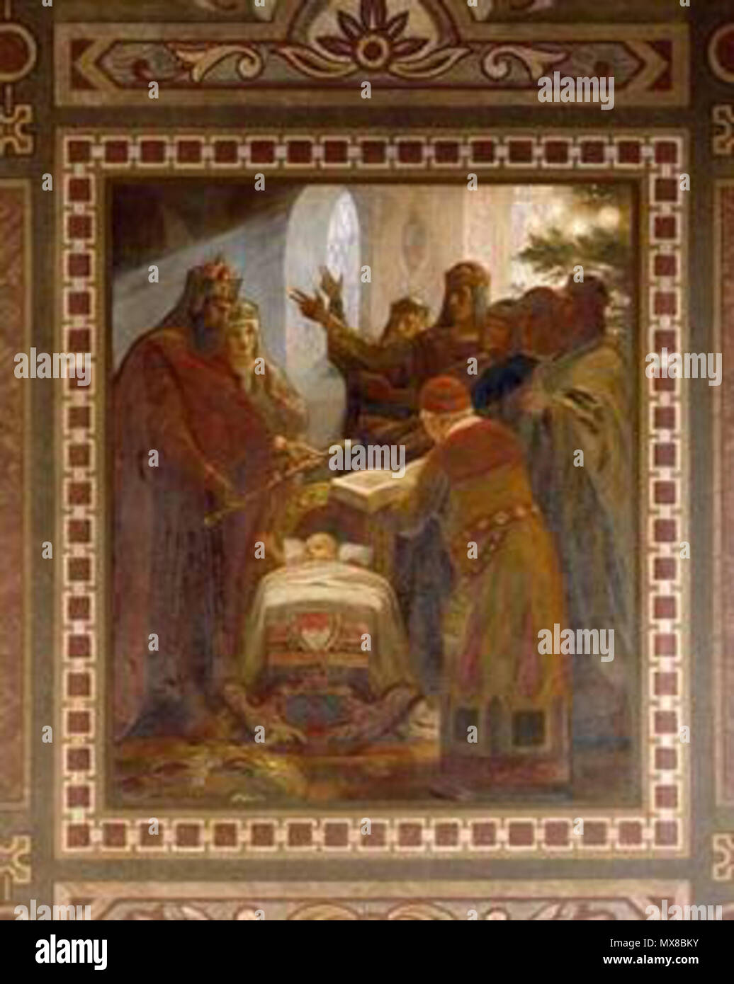 163 Die Fürsten huldigen Heinrich IV Banque D'Images