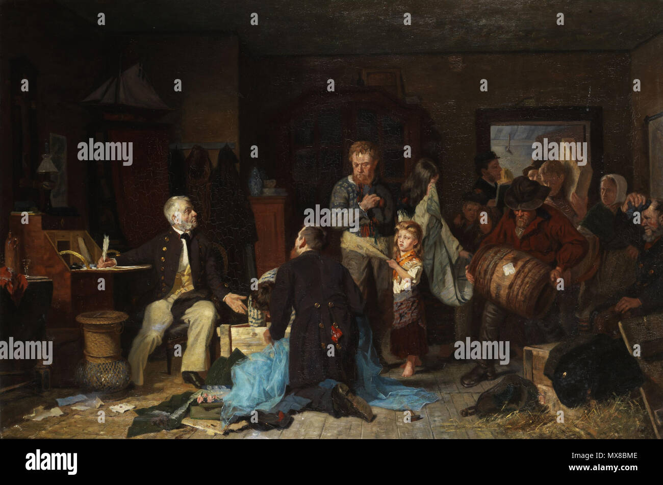 Die 163 Hausratsauflösung (Skandinavien 19 jh) Banque D'Images