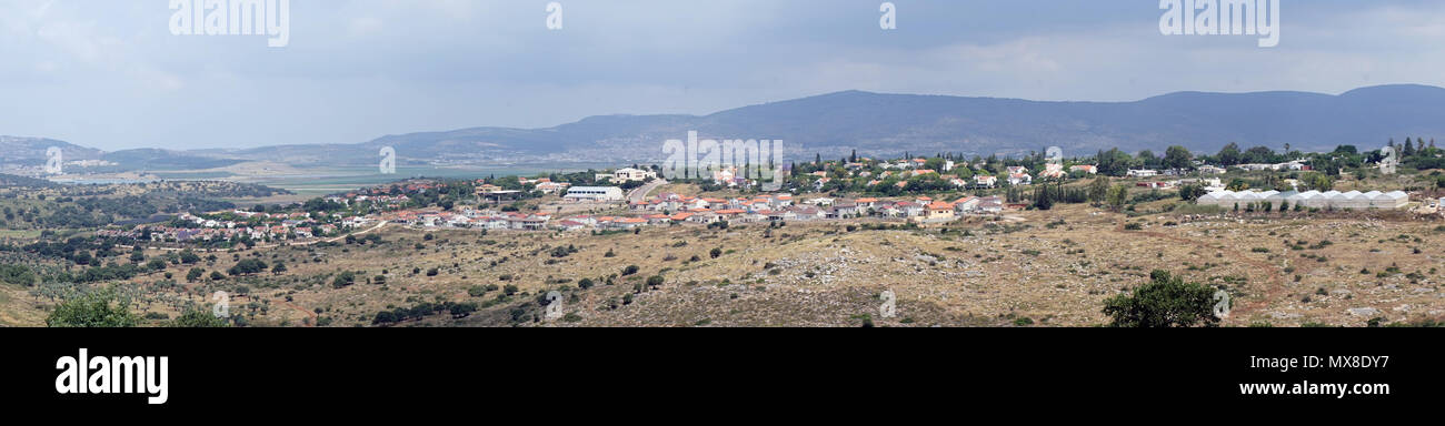 Hosha'aya village près de la ville de Nazareth en Galilée, Israël Banque D'Images