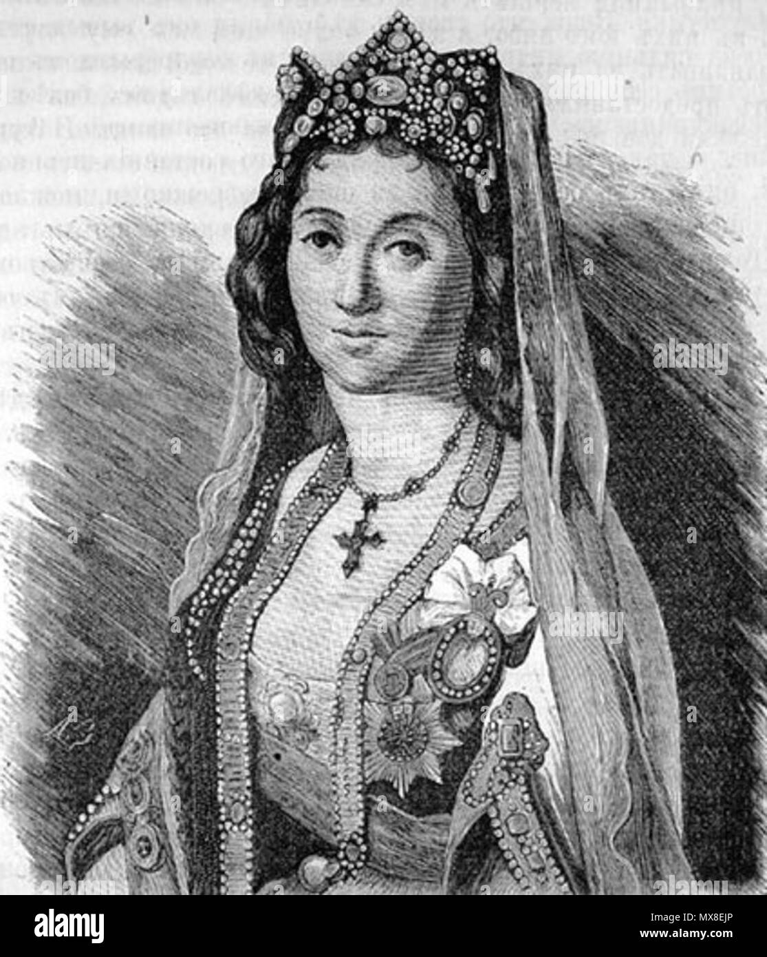 . Anglais Ekaterina Dadiani (née Chavchavadze), princesse de