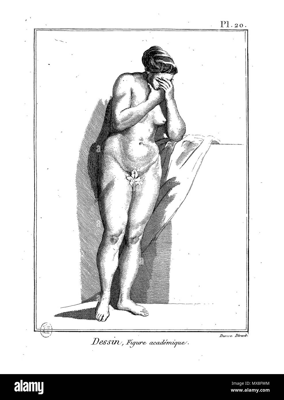 . English : Planche . 24 février 2016. 188Meth-BxArts-Pl Panckoucke Enc-im23 Banque D'Images