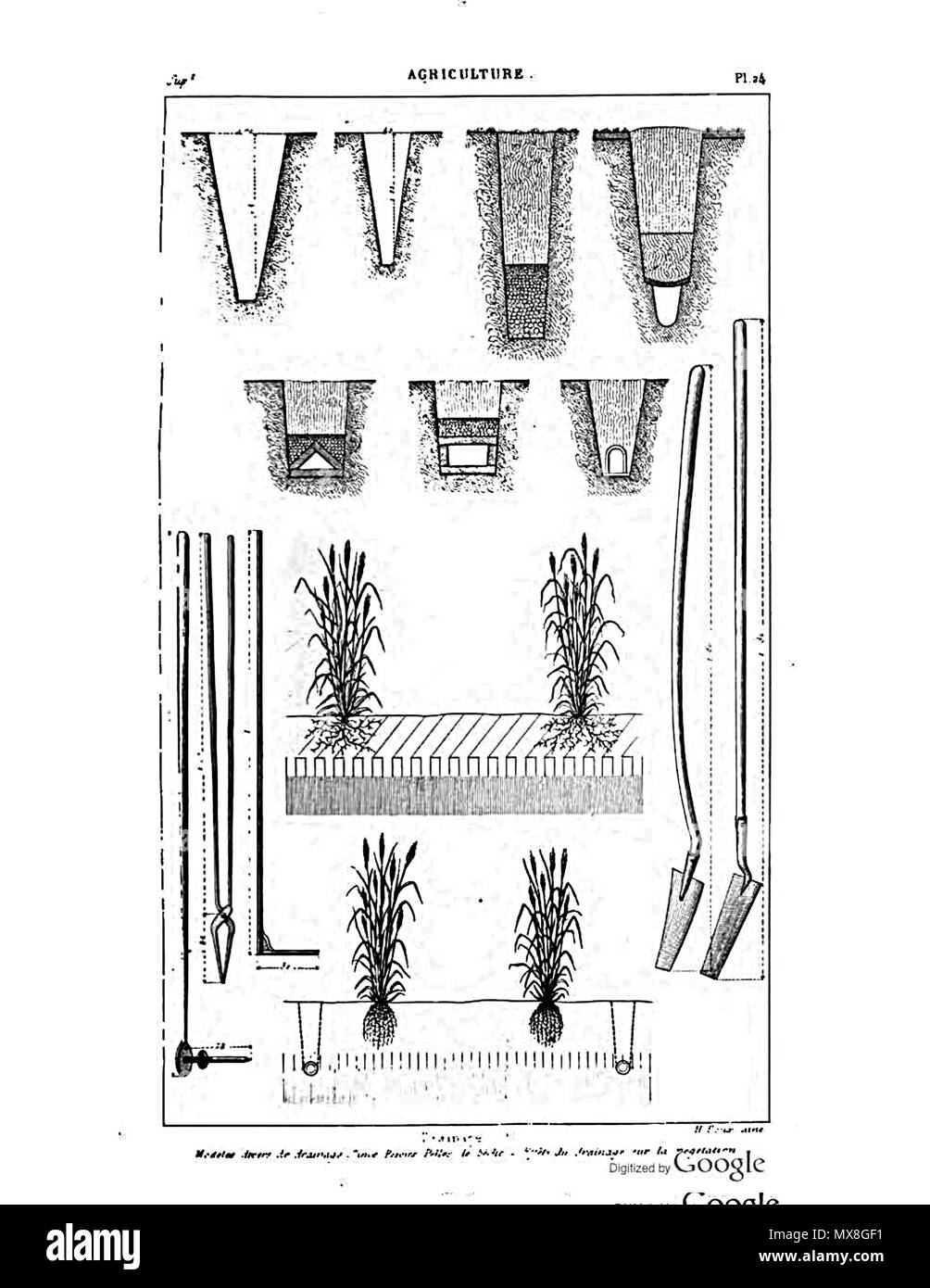 189 Encyclopédie moderne - 1861, Atlas, T01, PL4 Banque D'Images
