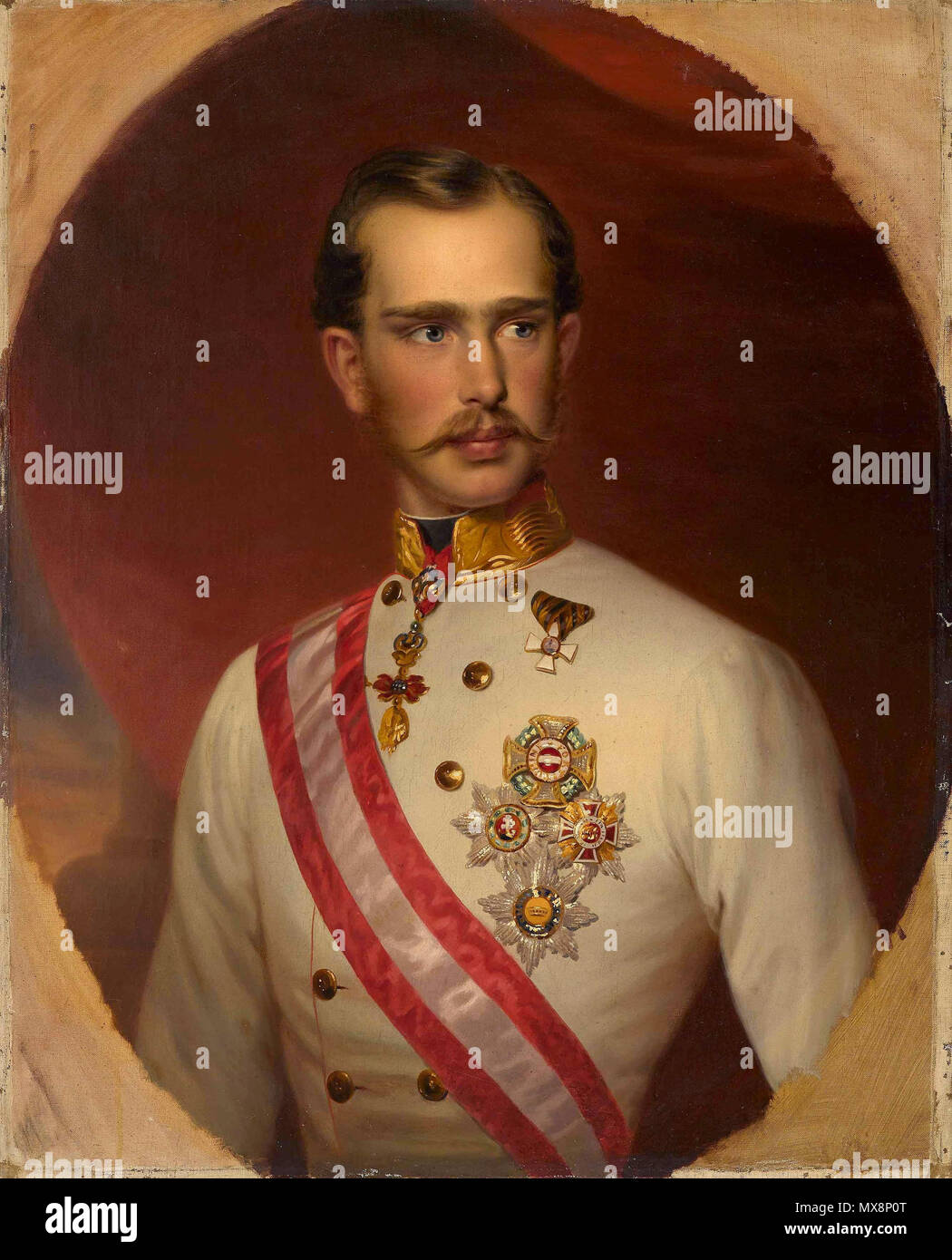 219 Franz Schrotzberg - Kaiser Franz Joseph I. von Österreich Banque D'Images