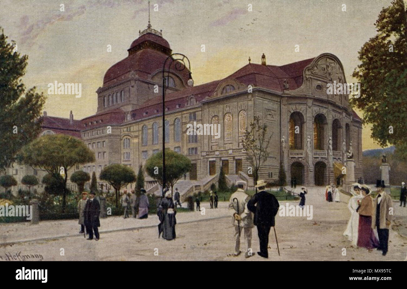 . Ansichtskarte Stadttheater, Adressseite geteilter mit, ungelaufen . vers 1910. Heinrich Hoffmann Hoffmann 01 théâtre 282 Banque D'Images