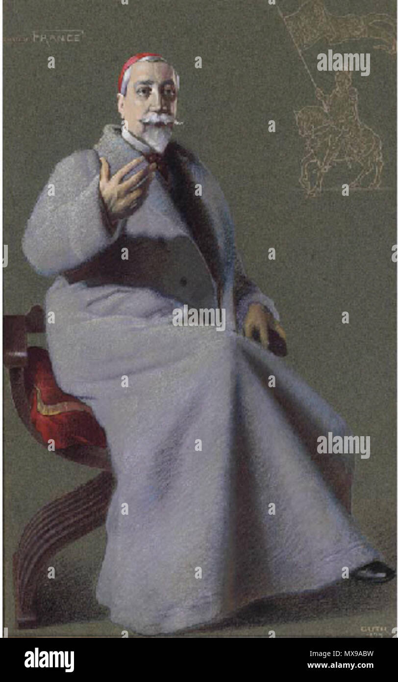 . Caricature d'Anatole France. Lire 'la plus grande légende vivant français'. Biographie d'accompagnement dans Vanity Fair lire "Son français était à la fois reconnu pour être plus fin que Renan's ; aussi simple et poli comme l'ancien maître, même plus rythmique et empreint d'une délicieuse ironie.... et curieusement traitement littéraire parfaite.... Anatole France est la plus grande de la vie des Français - le plus grand écrivain de la Chrétienté aujourd'hui'. 1909. Jean Baptiste Guth 215 Anatole France Vanity Fair 11 Août 1909 Banque D'Images