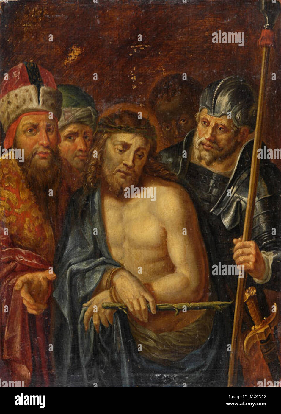 . Gefangennahme Christi, Öl auf Holz, 27 x 20,5 cm . 16e siècle. Anglais : anonyme peintre allemand (de Cologne ?) Deutsch : Kölner Schule 236 Gefangennahme Christi 16 jh Banque D'Images