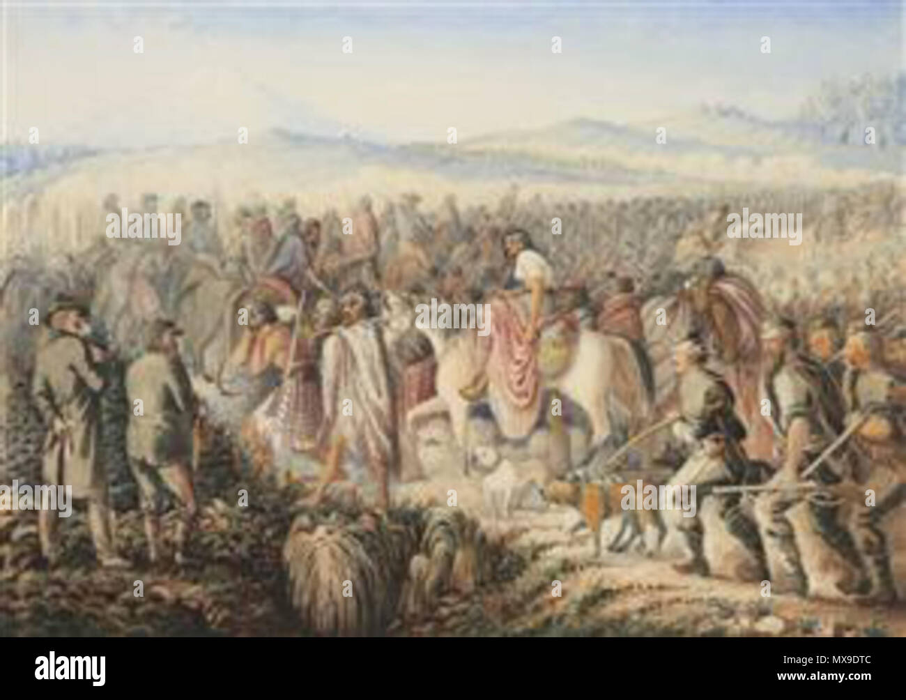 . Anglais : Sur la chute générale de mars, côte ouest bouilloire Role Date von Tempsky, peintre Gustave vers 1866 aquarelle aquarelle matériel Sommaire moyenne, les dimensions du papier libre 252 (hauteur) x 355 (longueur) 252 mm Support (hauteur) x 355 mm (longueur) Numéro d'enregistrement d'aquarelles de classification 1992-0035-1186 Credit Line Don de Sir William Fox, 1872 . vers 1866. Von Tempsky GeneralChute 238 Gustave'smars1866 Banque D'Images