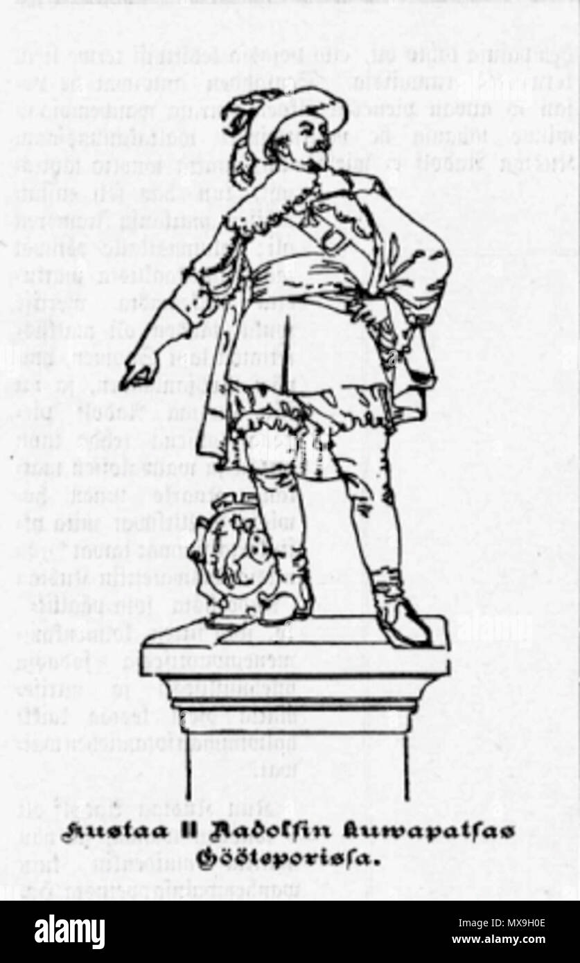 259 Gustav II Adolf staty i Göteborg Banque D'Images