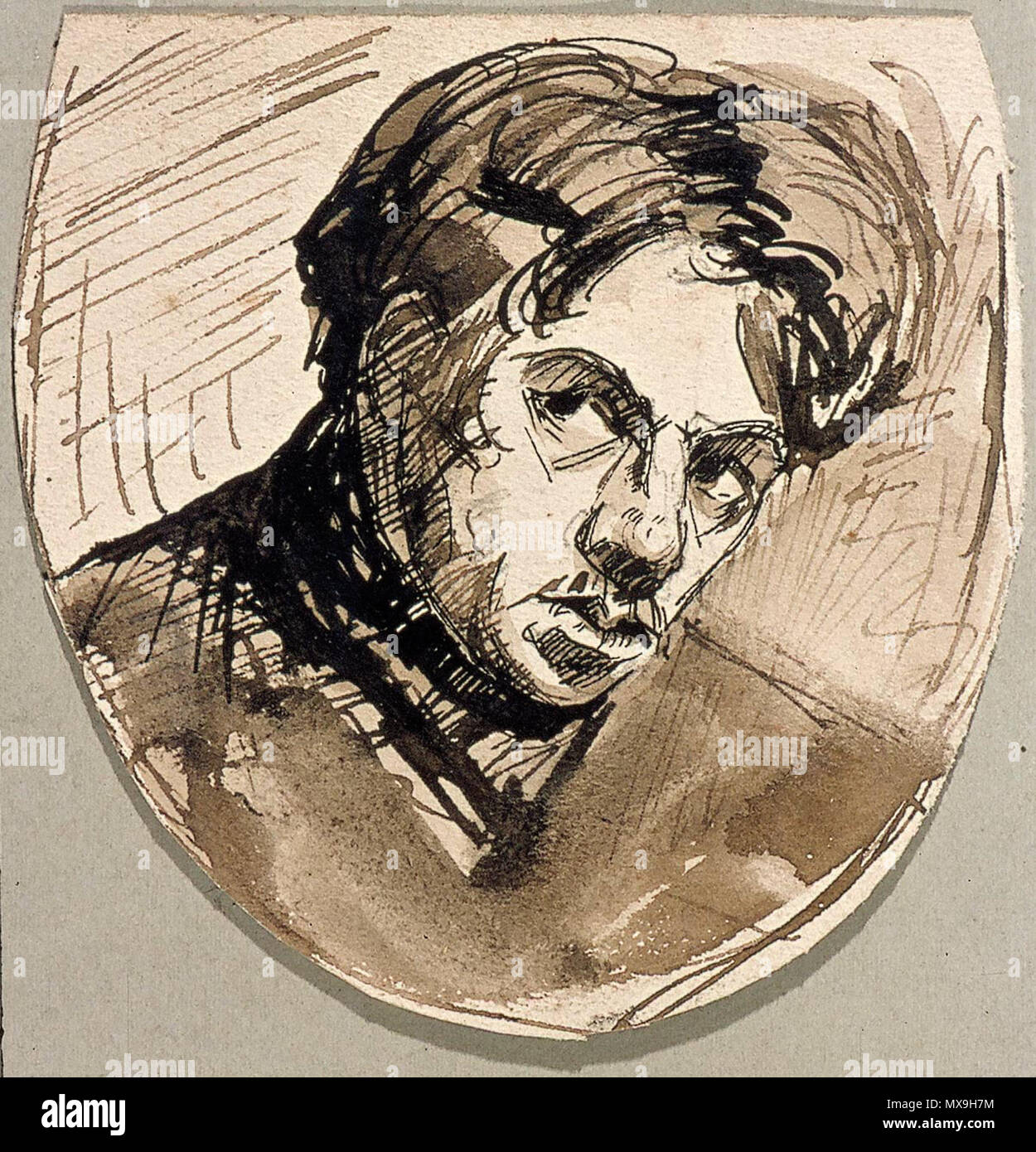 . Nederlands : Auto-portrait. vers 1905. Encre de chine et aquarelle brun ou l'encre brune sur papier. 9 × 9 × 3,5 cm (3,5 in). Utrecht, Centraal Museum. vers 1905. Theo van Doesburg (1883-1931) Noms alternatifs Christian Emil Marie Küpper (Emile), I.K. Bonset Description architecte néerlandais, peintre, dessinateur et écrivain Date de naissance/Décès 30 Août 1883 7 mars 1931 Lieu de naissance/décès Utrecht Davos période de travail, lieu de travail 1899-1931 Amsterdam (1899-1914), Amersfoort (septembre 1908), Apeldoorn (juillet 1910), Fort bij Veldhuis (Heemskerk) (juillet 1914), Groesbeek (mai-juin 1915 191 Banque D'Images