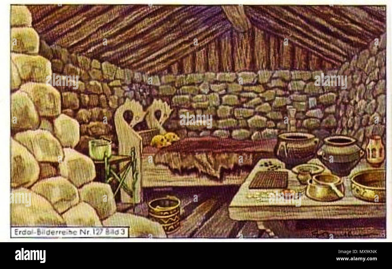 280 Hipotetyczne wnętrzne grobu « zakrzowskiego" Banque D'Images