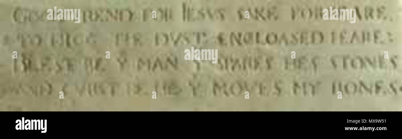 252 Grabinschrift-Shakespeare Banque D'Images