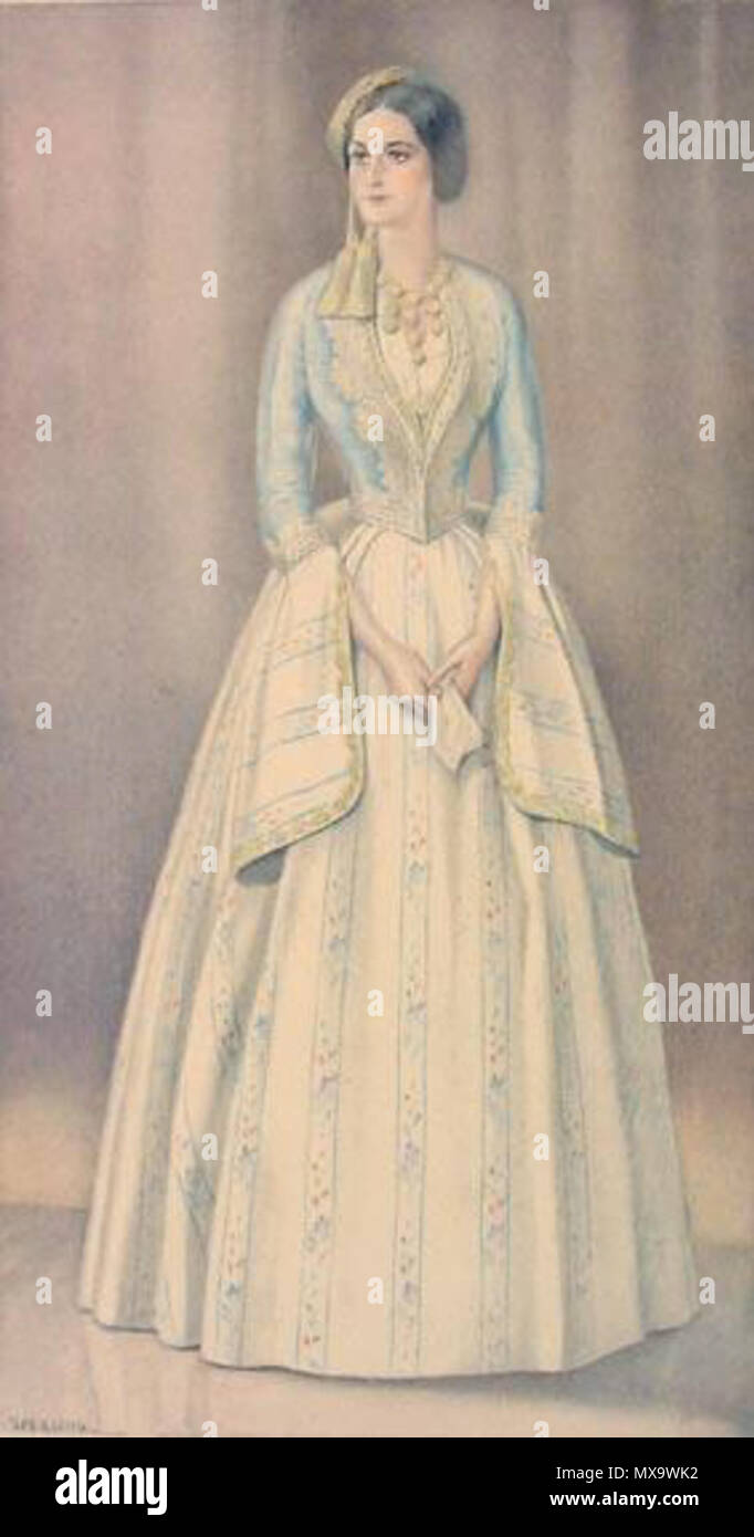 . Anglais : Greek Lady's robe de gala de 1835 - Collection de costumes grecs par NICOLAS SPERLING (Russie 1881-1940 / loi : Athènes). L'année 1930. Nicolas Sperling (1881-1940) 254 Grèce Dame robe de gala 1835 Banque D'Images