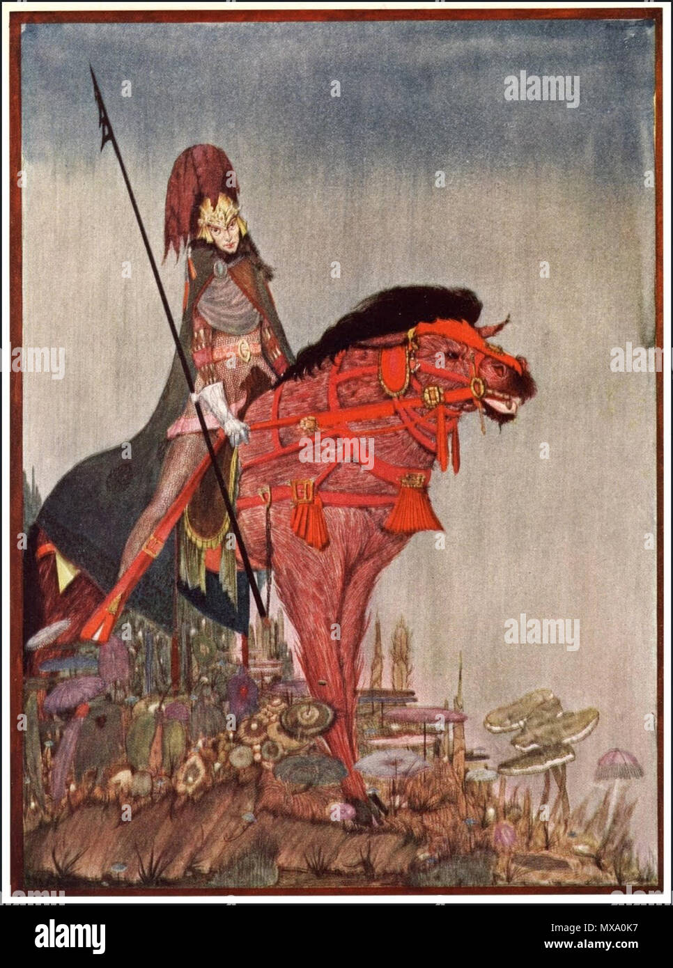 . Anglais : Harry Clarke, Metzengerstein. Une pièce jointe qui semble atteindre de nouvelles forces. (Illustration pour des histoires de mystère et d'Imagination par Edgar Allan Poe.) . 1923. Harry Clarke (1889-1931) Noms alternatifs Henry Patrick Clarke Description artiste irlandais Date de naissance/décès 17 mars 1889 6 janvier 1931 Lieu de naissance/décès Dublin Chur contrôle d'autorité : Q981851 : VIAF 64809213 ISNI : 0000 0000 7729 3084 ULAN : 500005071 RCAC : n80127749 NLA : 35207551 268 Harry Clarke Metzengerstein WorldCat Banque D'Images