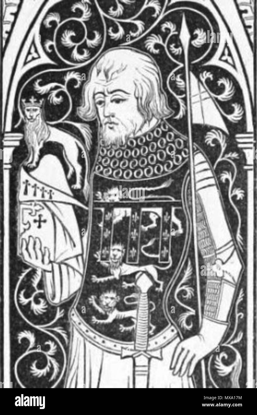 . Anglais : Henri Plantagenêt Comte de Leicester . 1849. Charles Boutell 274 Henry Elsing Banque D'Images