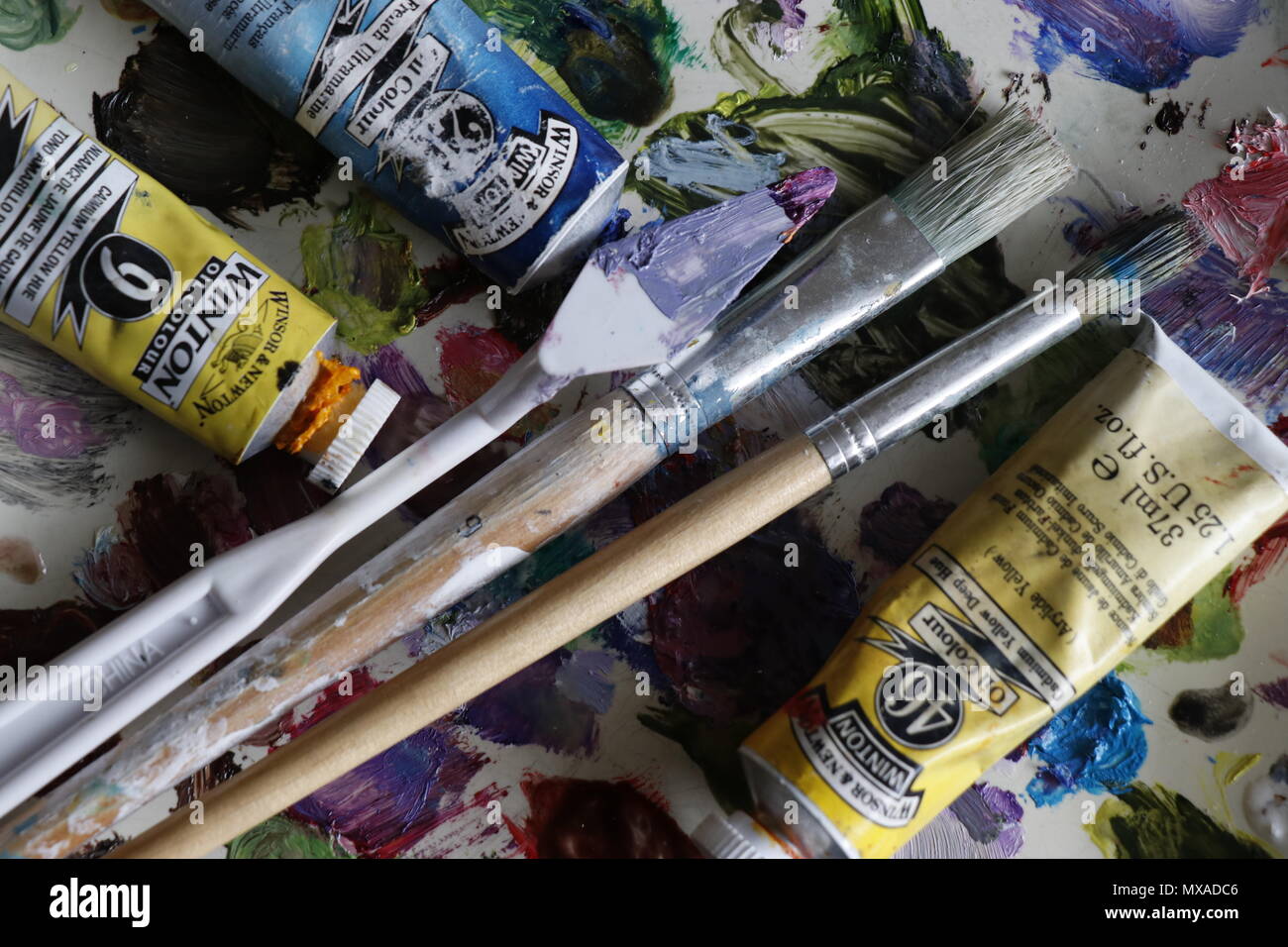 Palette de peinture Banque D'Images
