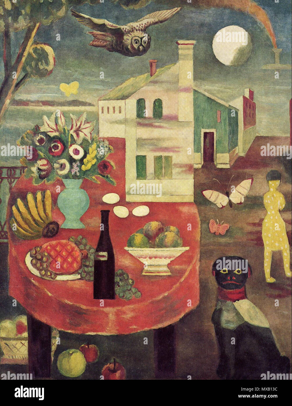 . Anglais : Koga Harue : Innocent Lune, 1929, huile sur toile, 91x117 cm. Musée d'Art Bridgestone, Tokyo. . 1929 344 lune Simple KOGA Banque D'Images . Anglais : Koga Harue : Innocent Lune, 1929, huile sur toile, 91x117 cm. Musée d'Art Bridgestone, Tokyo. . 1929 344 lune Simple KOGA Banque D'Images