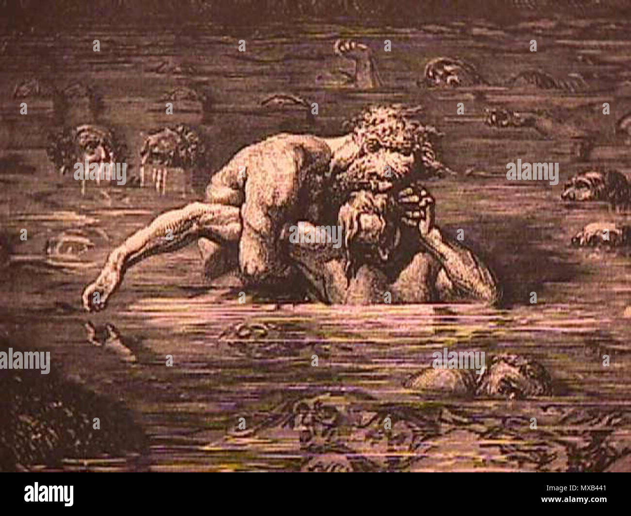 297 Inferno Canto 33 Doré (dettaglio) Banque D'Images