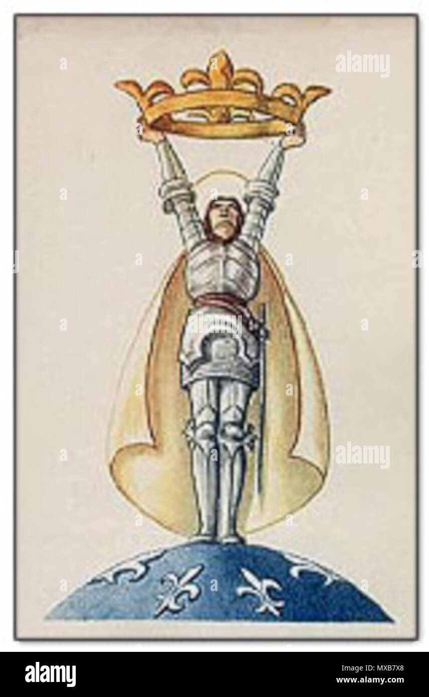 . Jeanne d'Arc. Carte . 19e siècle. Inconnu 314 Carte de Jeanne d'Arc Banque D'Images