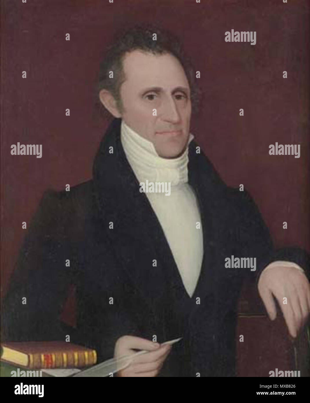 . Anglais : Jérémie Russell, représentant au Congrès de New York. circa 1842. Ammi Phillips (1788-1865) 315 Jérémie Russell Banque D'Images