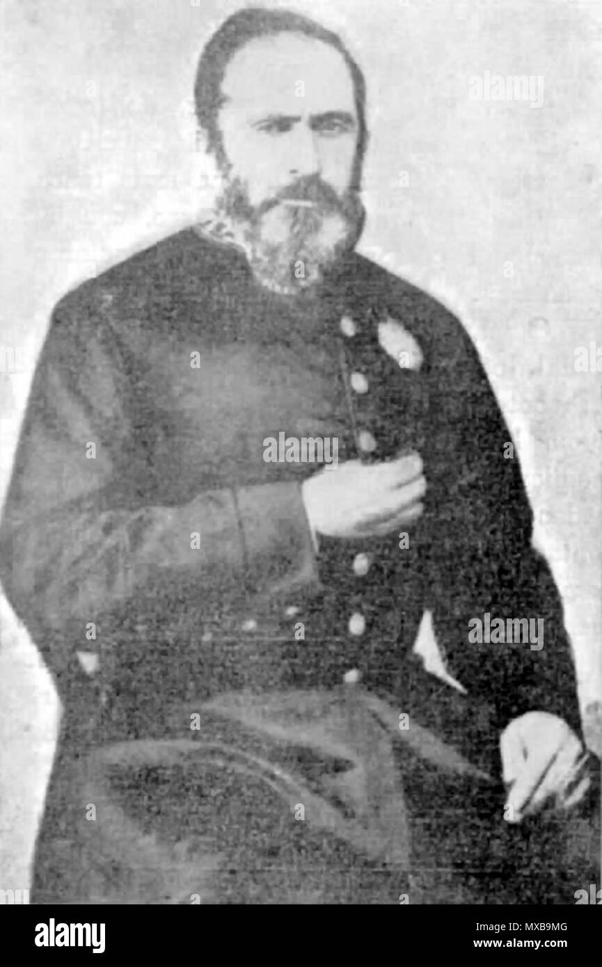 . Anglais : Le maréchal (aujourd'hui général de division) José Luis Barreto Mena (1817-79). Photo prise autour de 1866 alors qu'il était brigadier. vers 1866. Inconnu (18 ? ?-18 ? ?)) 324 Jose Luis Barreto Mena 1866 Banque D'Images