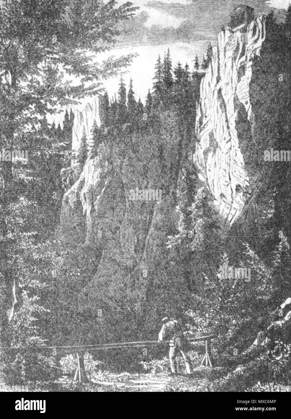 385 - B 1857 Havránek Macocha Banque D'Images