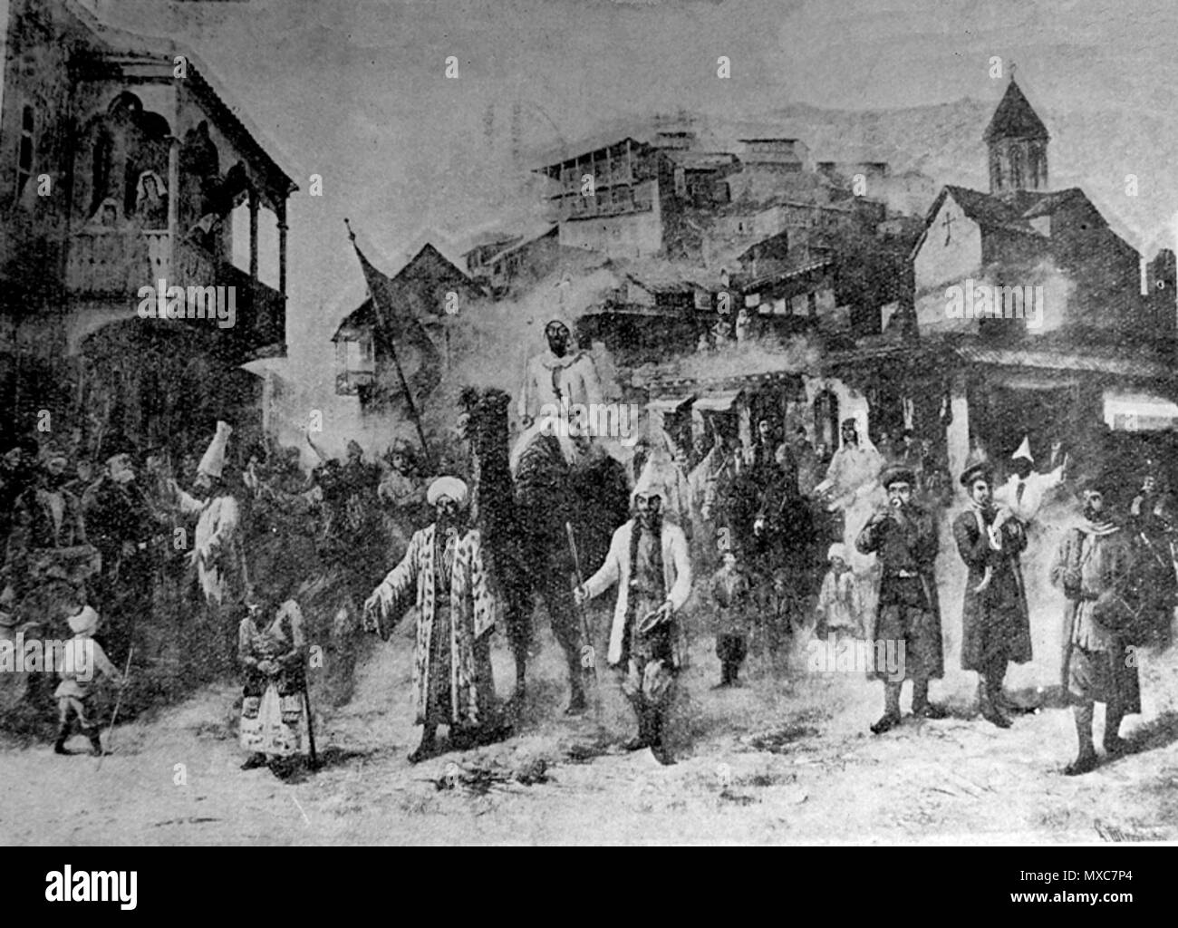 . ქართული : არტემი შამშინოვი. ყეენობა . à partir de 1865 jusqu'en 1914. Artemy Shamshinov (1856-1914). qeenoba Shamshinov Artemy 58 Banque D'Images