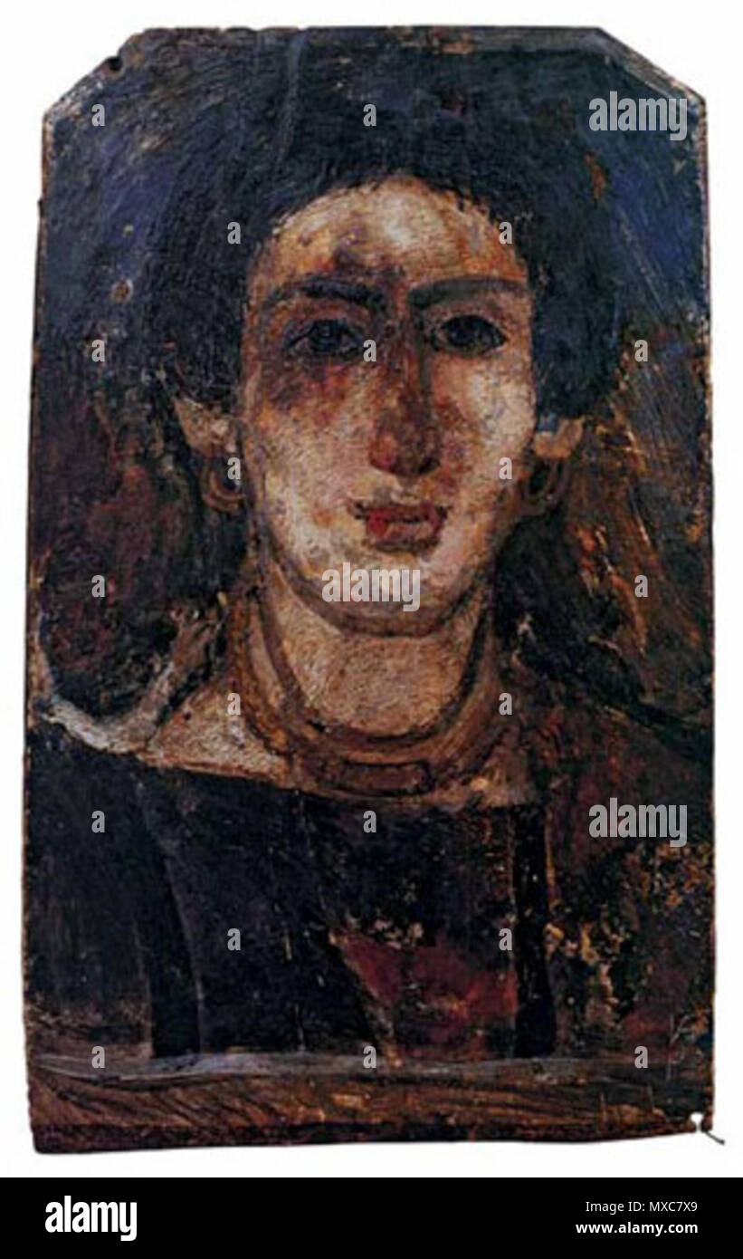 519 Retrato de Fayoum - 2ª metade do séc. II d.C. Banque D'Images